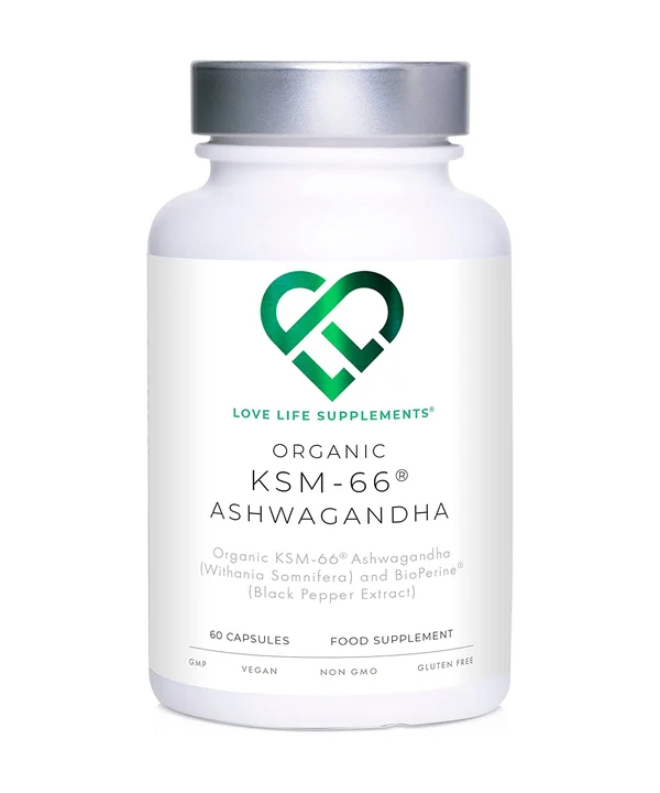Love Life Supplements Organic KSM-66 Ashwagandha