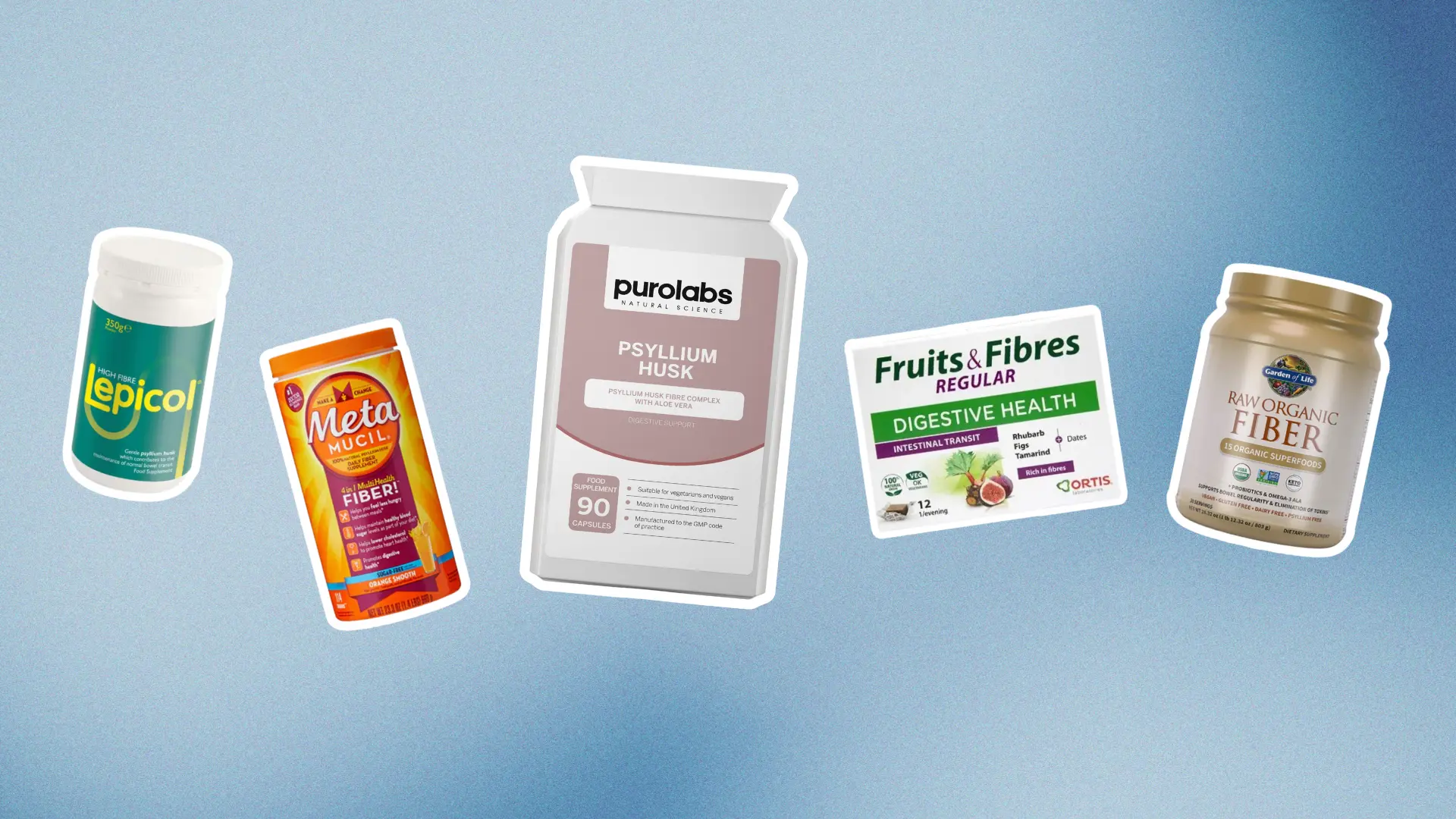 Natural psyllium husk supplement for digestive health